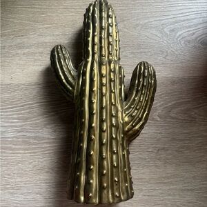 Gold Cactus Decor